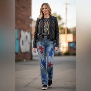 Hudson Women’s Jeans custom painted